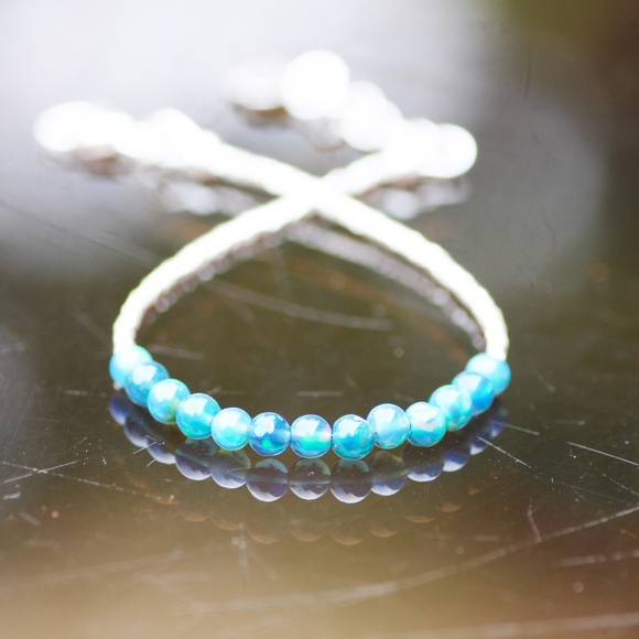 Black Opal Bracelet, Karen Hill Tribe Pure Silver, Rose Gold or Yellow Gold - Picture 6 of 16